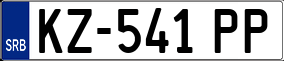 Trailer License Plate